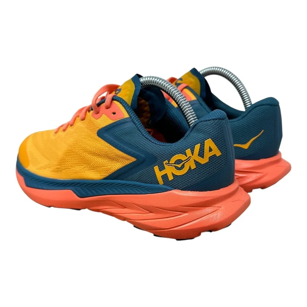 Hoka One One Women’s Orange and Blue Athletic Running Shoes